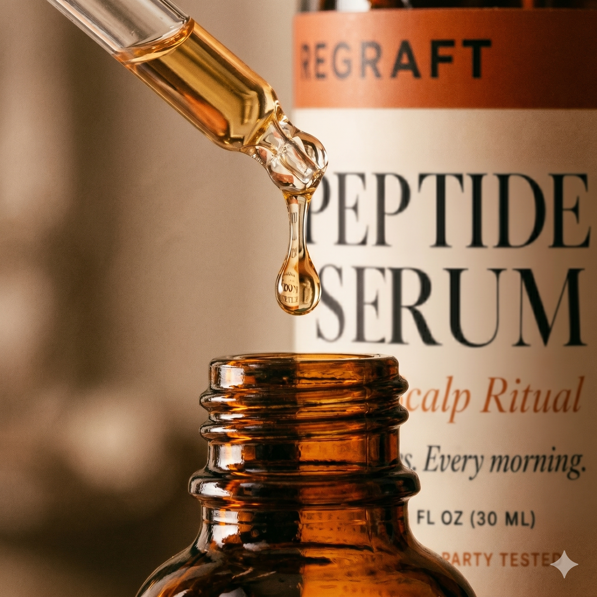 Peptide Hair & Scalp Serum — 5 Bioengineered Peptides + Botanical Complex